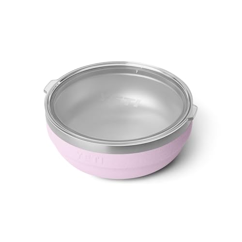YETI Rambler Low Bowls with Lid, 1.6 qt, Cherry Blossom