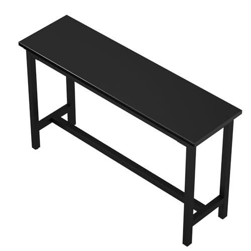 Mesa de bar larga resistente con soporte de metal de alta carga 2