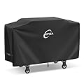 Kipiea Griddle Cover Compatible with Blackstone 36" Griddle Cooking Station, 600D Heavy Duty Waterproof Flat Top Grill Cover Fits Most 4-Burner Grills, BBQ Cover with Windproof Buckles and Drawstrings