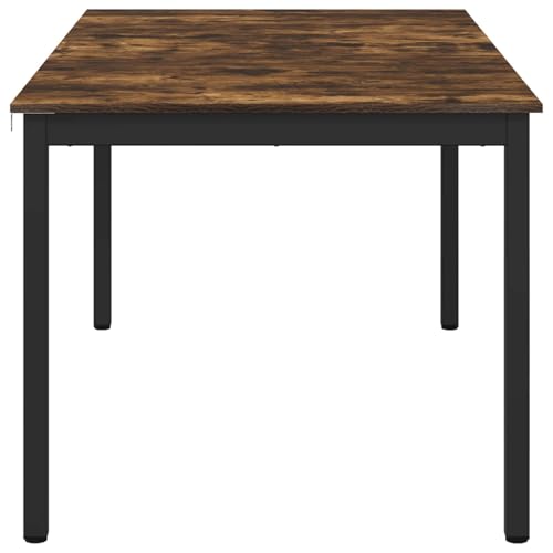 Table à manger rectangulaire résolvant le manque de place avec étagère basse - 7