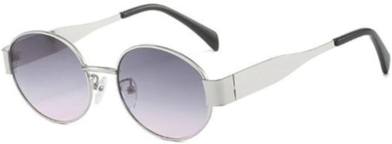 oval sunglasses Vintage small round frame comfy glasses shade mirror