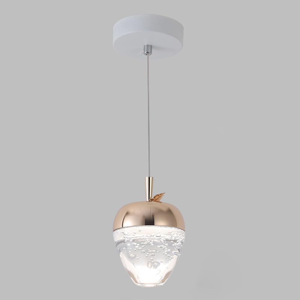 Lampe de cuisine et lustre de salle à manger moderne en cristal à bulles dorée pour chambre
