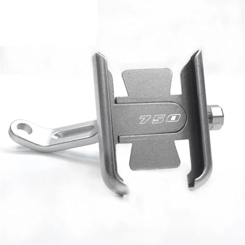Navigator Halterung Motorrad-Lenkerspiegel, Handyhalter, GPS-Navigationshalterung Für Kawasaki Z750 Z750R Z750S Z 750 750R 750S Handyhalter Halterung(Silber,Spiegel)