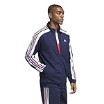 adidas mens Essentials Tricot Regular Color Block Track Jacket - Image 2