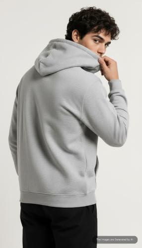 Image of FYLTR Men's Graphic Printed Fleece Hooded Sweatshirt with Kangaroo Pocket | Full Sleeve Pullover Hoodie for Medium to Heavy Winter
