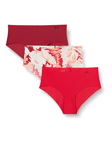 Image of Under Armour girls 3-pack Pure Stretch No Show Hipster Underwear, All-day Comfort & Ultra-soft Fit
