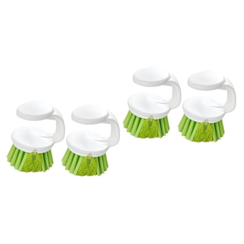 Garneck 4pcs Dish Brush for Sink Cleaner Stiff Bristles Kitchen Scrubber Soap Dispenser Dish Washing Tool