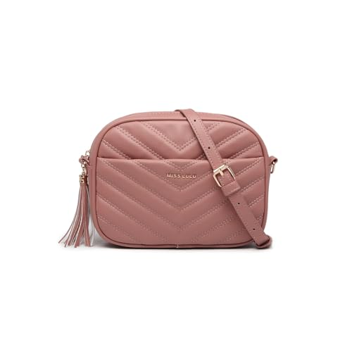 Miss Lulu Bolso Bandolera de Mujer con Correa Ajustable y Desmontable – Diseño Acolchado Moderno y Ligero para Uso Diario Miss Lulu Bolso Bandolera de Mujer con Correa Ajustable y Desmontable – Diseño Acolchado Moderno y Ligero para Uso Diario