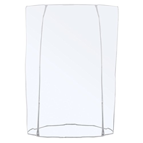 GERSO Transparente Abdeckhaube für Konfektionsständer - Doppel-Reißverschluss Länge 120/150/180cm (120cm)