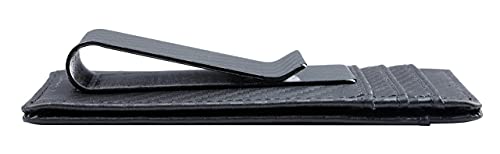 Travelambo Money Clip Front Pocket Wallet Slim Minimalist Wallet Rfid Blocking(Weaved Black) #TOP3