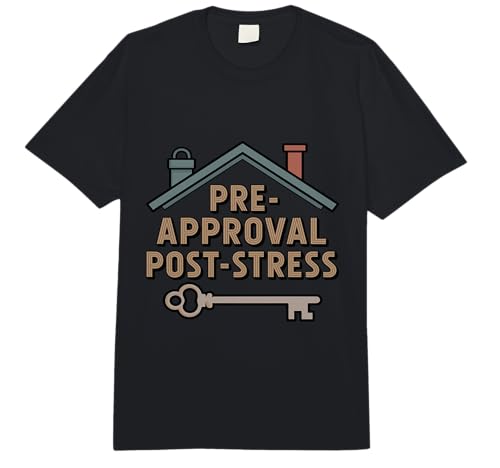 Pre-Approval Post-Stress - Funny Mortgage Broker Comfort Colors Adult Heavyweight T-Shirt