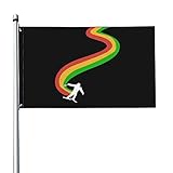 Impresión completa de un solo lado: patrones de banderas decorativas para exteriores/interiores en un solo lado, las letras y la imagen son correctamente visibles, puedes ver nuestro espíritu artesanal en cada bandera artificial