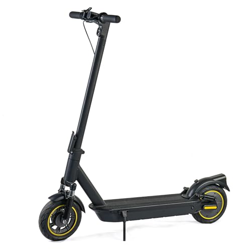 Elektroroller für Erwachsene, zusammenklappbarer Elektroroller mit Doppelfederung, App-Steuerung, maximale Reichweite von 45 km