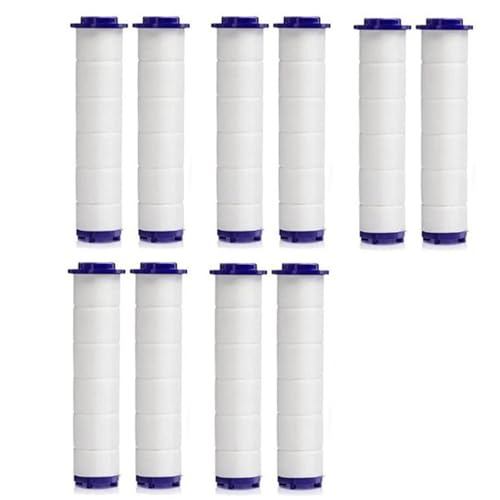 PEVAVFZMMY 360°Swivel Shower Head Water Saving Turbo Propeller Flow Showerhead With Fan Built-in Filter Bathroom Accessories Shower head(10pcs filter element)