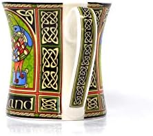 Celtic Peacock Ireland Mug with A Coloured Trinity Irish Design