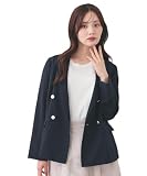 [インデックス] テーラードジャケット 《再入荷》ダブルブレストテーラードジャケット【接触冷感/吸水速乾/イージーアイロン/防シワ/洗濯機OK】 C5841008 レディース ネイビー(094) 42(LL)