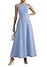 PRETTYGARDEN Women's Maxi Dress Summer Wedding Guest 2026 Spring A Line Long Tank Flowy Modest Sleeveless Cocktail Dresses (Light Blue,Small)