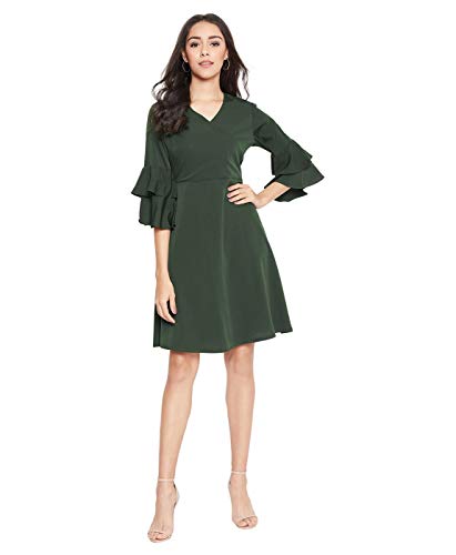 Image of Uptownie Lite Women's Crepe Skater Knee Length Dress