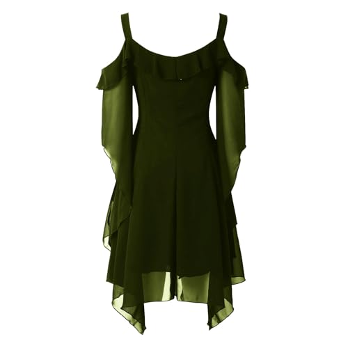 Renaissance Dress Women Halloween Costume Off Shoulder Gothic Clothes - image 3