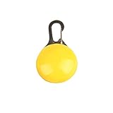 Clicitina LED-Licht-Anhänger-3 Lichtmodi/Blinklicht Schultasche/Haustier/Camper 1PC Schutzbrille Zahnarzt (Yellow, One Size)