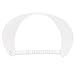 MG Women's Cotton Solid String Sun Visor Hat White