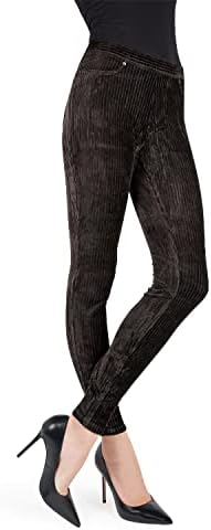 Royal Ease Wide-Rib Corduroy Legging Mq-010 Black Small / Medium