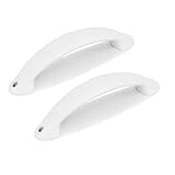 Amig - Pack de 2 Tiradores Mosquitera - Kit de Asas en Nylon Blanco - Compatibles con las Mosquiteras de Puerta y Ventana de Amig - Recambio o Complemento - Fijado con Tornillo - Mod. MR01