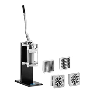 Royal Catering RCKS-4 Aardappelsnijder 5 Messen Roestvast Handmatig Ideaal als Aardappelschaafmachine Groentesnijder en…