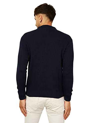 Image of Kvetoo Men High Neck Full Sleeve Winter Woolen Sweater