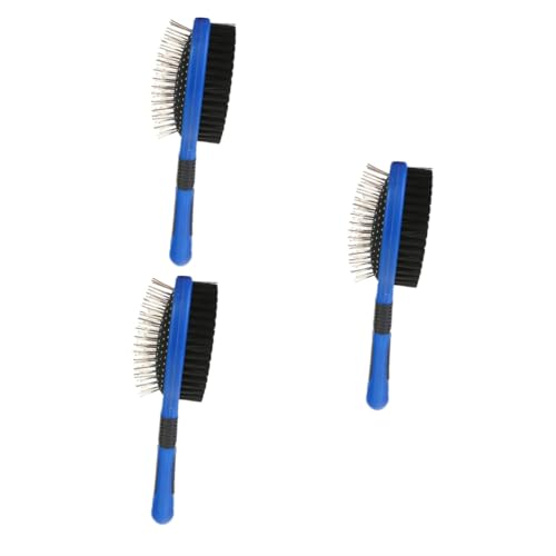 FOMIYES 3pcs Pet Hair Remover Double-sided Comb for Cats Dog Grooming Brush Easy to Use Safe Material