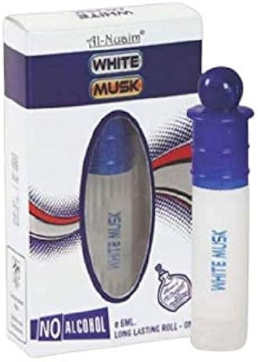 Al-nuaim Alcohol Free long lasting roll on attar,6 ml, White Musk