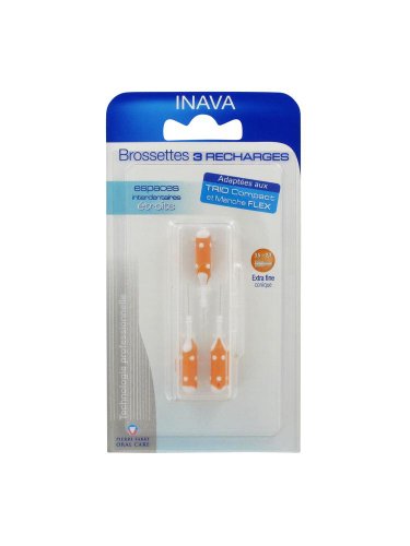 INAVA - Inava 3 brossette recharges 3,5 - 2,7 mm