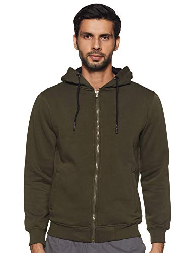 Image of Qube By Fort Collins Men Cotton Hooded Sweatshirt