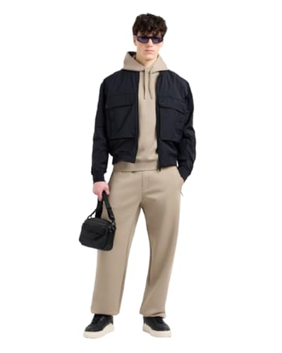 Armani Exchange Men's Logo Patch Pocket Bomber Jacket