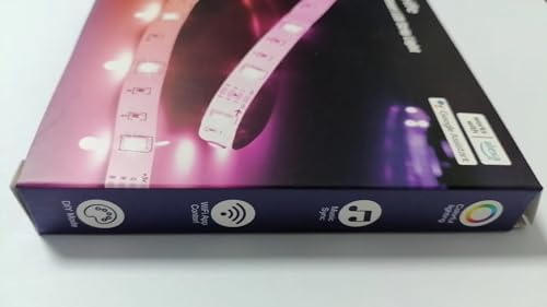 Diyife® Taśma LED WiFi [Sterowanie za Pomocą Aplikacji/Głośnika], Taśma LED RGB 3M, 90 diod LED, Możliwość Przycięcia Taśmy świetlnej z Timerem, Synchronizacja Muzyki i Głosu z na do Zabaw