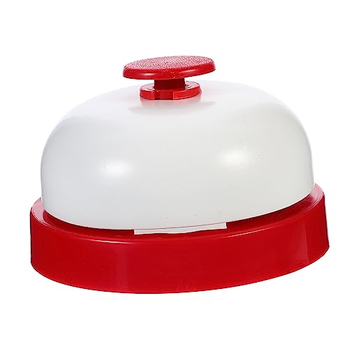 NOLITOY Sonnette De Service à Main Rouge Compacte Cloche Appel Pratique Pour Bureau Et Réception Utilisation Polyvalente Restaurant Hôtel Et Cuisine Clair