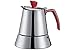 GAT 109104 Futura - Cafetera italiana para inducción (4 tazas), acero inoxidable, 120 mililitros