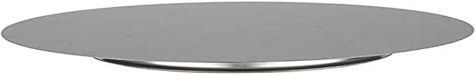APS 46 Konditorplatte, Kuchenplatte aus Edelstahl, Tortenplatte für Konditoren, schwarze oder weiße Servierplatte für Torten, Durchmesser Ø 31 cm, Silber