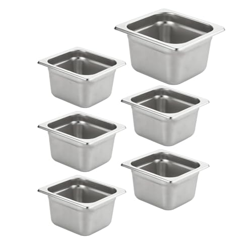 HECMAC 1/6 Size 4in Deep Hotel Pan - 23ga Stainless Steel
