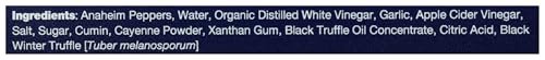 Image of Truff Sauce Hot Black Truffle Mild, 4 Ounce