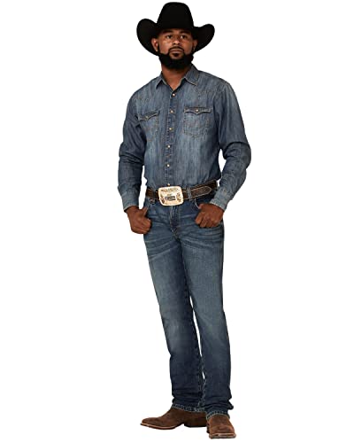Image of Wrangler Men's Retro Slim Fit Straight Leg Jean