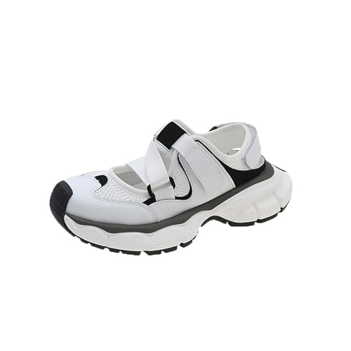 Genérico Zapatillas Mujer Street Zapatillas Training Mujer Zapatos de de Gruesa para Mujer Zapatos Casuales de Lona Deportivos versátiles Zapatillas Caminar Mujer Zapatos Casual Mujer (White, 39)