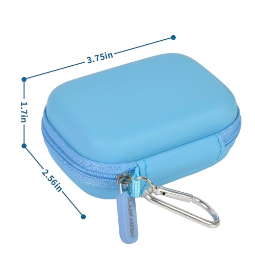 Image of ANKHOH Carrying Case for Crucial X10 /X9 Pro 4TB /2TB /1TB Portable SSD USB-C | Hard EVA Shell, USB-C Cable Storage, Compact Travel Organizer, Case Only, For Photographers Office Users & Gamers, Blue