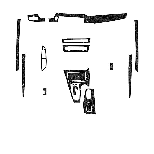 Etiqueta engomada interior del automóvil compatible for BMW 5Series F10 G30 2012-2025 Etiqueta del panel de la ventana de elevación Caja de cambios Tablero Accesorio de película protectora (Color : F