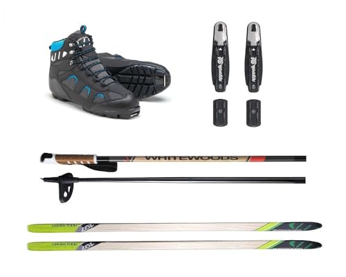 Whitewoods Adult NNN Cross Country Ski Package, 177cm - Skis, Bindings, Boots, Poles (39, 121-150...
