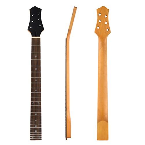BTSEURY Collo per chitarra da 24 tasti - 25,6 pollici, acero opaco, tastiera in palissandro - ricambio per LP