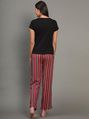Image of B STORIES Women's Cotton Pyjama Set | Comfort and Relexed Nightsuit for Ladies