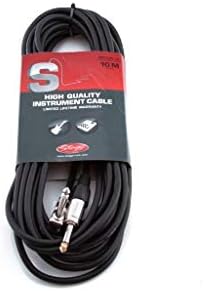 Stagg SGC6DL 6m/20 ft Deluxe Standard Guitar Cable - Black