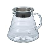 HARIO(ハリオ) V60グラスサーバー600クリア 600ml 2-5杯用 電子レンジ可 XGSR-60-TB