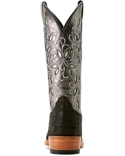 ARIAT ARIAT Women's Futurity Exotic Caiman Western Boot Square Toe - 10053721 10 M US